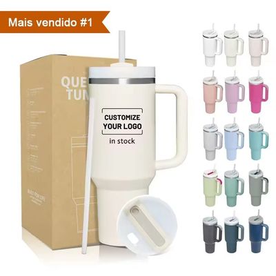 Presentes de Negócios 40oz Custom Stanley de aço inoxidável Mug de viagem Tumbler com alça em qualquer cor