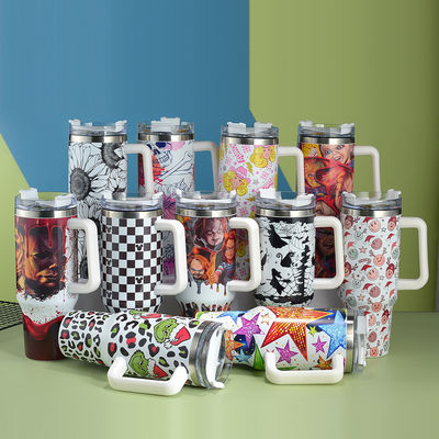 Presentes de Negócios 40oz Custom Stanley de aço inoxidável Mug de viagem Tumbler com alça em qualquer cor