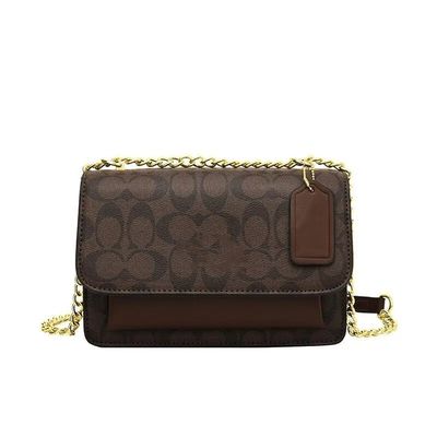 Saco de ombro feminino elegante de tamanho médio Saco de mão de tela de corpo cruzado de grande capacidade