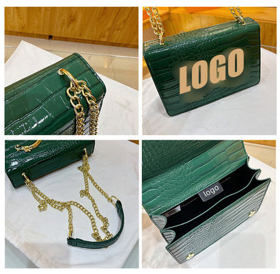 Bolsas de mensageiros femininas elegantes de 2022 com fechamento de botão e decoração de contas em 7 cores elegantes
