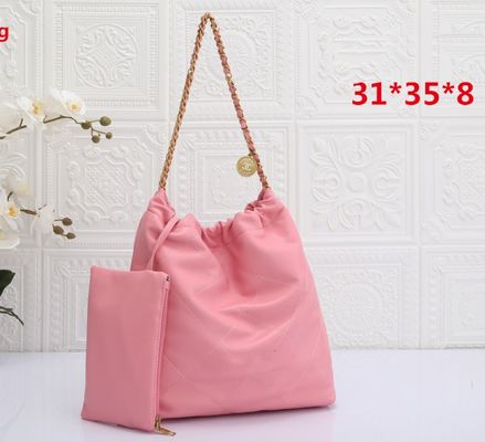 5 cores Bolsas de mão de cadeia de metal grande para mulheres