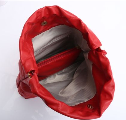 5 cores Bolsas de mão de cadeia de metal grande para mulheres