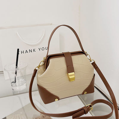 Saco de cadeado de couro em PU com design de moda
