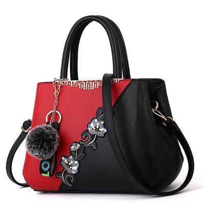 Impotentes elegantes bolsas chinesas tradicionais de vasos de flores bolsas de couro para mulheres