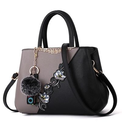 Impotentes elegantes bolsas chinesas tradicionais de vasos de flores bolsas de couro para mulheres