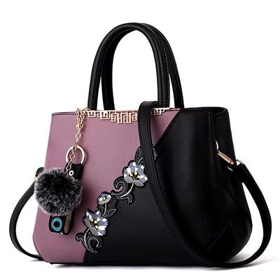 Impotentes elegantes bolsas chinesas tradicionais de vasos de flores bolsas de couro para mulheres