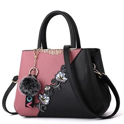 Impotentes elegantes bolsas chinesas tradicionais de vasos de flores bolsas de couro para mulheres