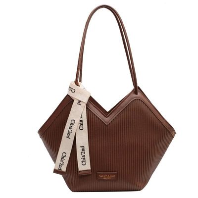 Bolsas de Tote Estilizadas Para Estudantes Com Material de revestimento de caxemira E Decoração de fechadura