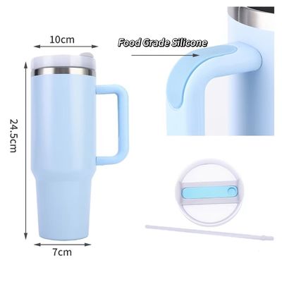 Taças de viagem 40oz Dupla parede isolado Flasca de aço inoxidável para bebidas quentes e frias