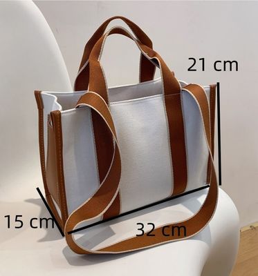 Materiais principais PU GHJ-31 Bolsas para mulheres com detecção de movimento e design listrado