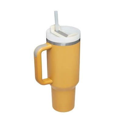 Taça de viagem isolada de aço inoxidável para bebidas quentes e frias em movimento
