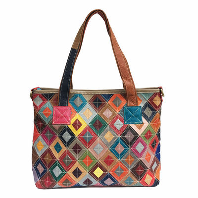 Bolsas personalizadas para mulheres Bolsas Tote Bolsas de couro vintage de design para estilo boêmio