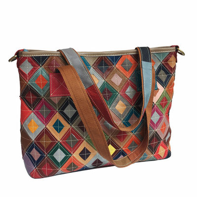 Bolsas personalizadas para mulheres Bolsas Tote Bolsas de couro vintage de design para estilo boêmio