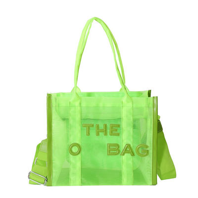 Elegante todas as estações PVC transparente transparente Designer Grande capacidade Crossbody Tote Bag