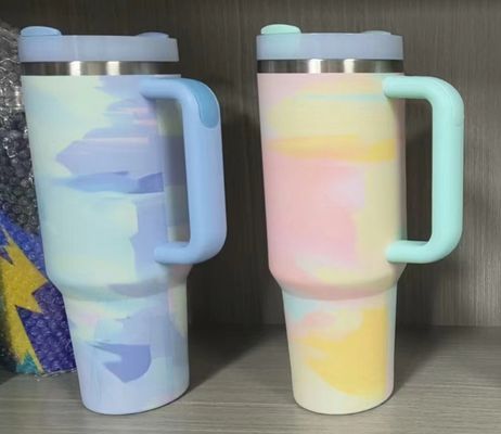 40oz Travel Mug H2.0 Tumbler Dupla parede de vácuo de aço inoxidável isolado em 2024