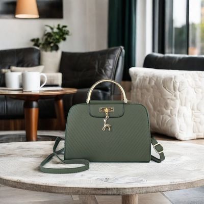 Bolsa de moda de couro de crossbody de logotipo personalizado para mulheres com grande capacidade e baixo MOQ