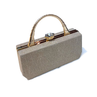 Vintage Style Hasp Mulheres Bolsa de mão adornada com Designer Highlight Sequins Tendência de couro