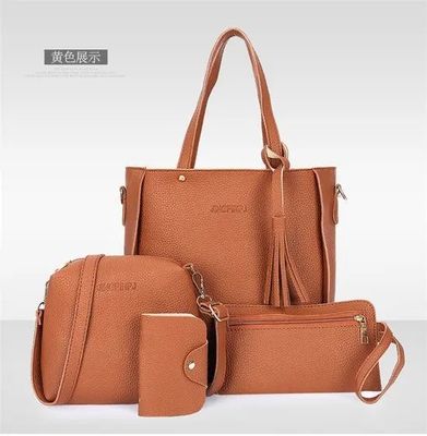 Saco de corpo cruzado de couro PU Unisex com grande capacidade e padrão de lichi