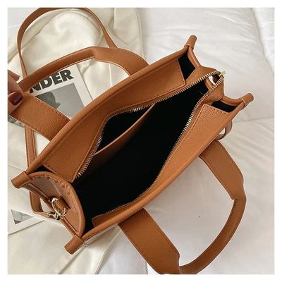 Marrom Garantia Absoluta Bolsas Femininas Sling Bolsas Solidas De Cor Ladies Tote Bag Para Mulheres Bolsa Elegante