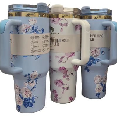 Isolamento térmico Copo de água 40oz com alça para adultos Outdoor Tour Presentes de negócios