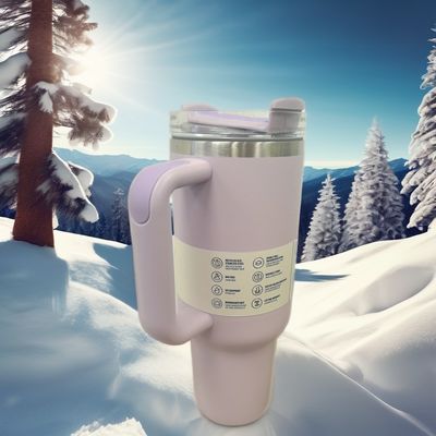 Isolamento térmico Copo de água 40oz com alça para adultos Outdoor Tour Presentes de negócios