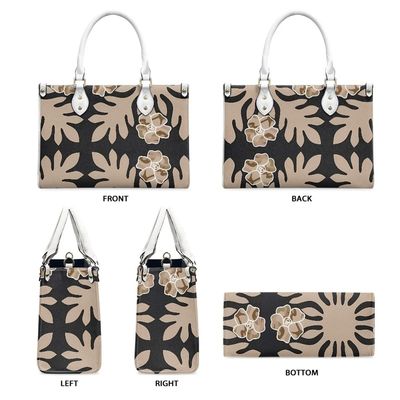 Bolsas de negócios de couro PU havaiano com cor personalizada e saco crossbody vintage