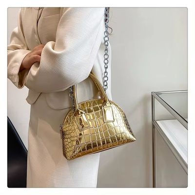 Highlight Sequins Couro Tendência Bolsas Pequenas Moda Mulher Bolsa para ocasiões especiais
