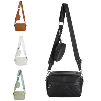 2024 Mulheres LUXO PU Bolsas de Couro Impermeável ombro Crossbody Carteira personalizada