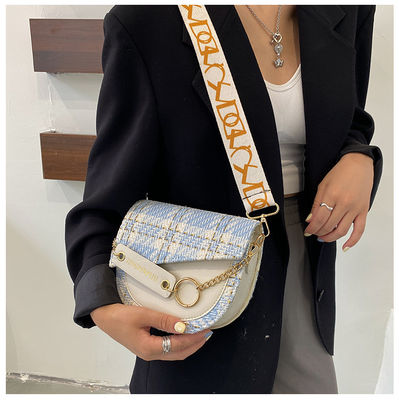 2 Cores Long Strip PU Bolsas de Mulheres Bolsas de Luxo Bolsas de Mulheres Bolsas de Mão Tendências Últimas Elegantes