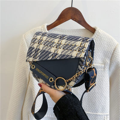 2 Cores Long Strip PU Bolsas de Mulheres Bolsas de Luxo Bolsas de Mulheres Bolsas de Mão Tendências Últimas Elegantes