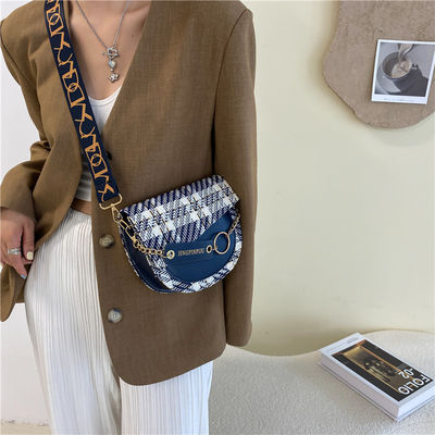 2 Cores Long Strip PU Bolsas de Mulheres Bolsas de Luxo Bolsas de Mulheres Bolsas de Mão Tendências Últimas Elegantes