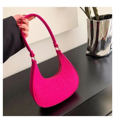 Bolsas de mão elegantes para mulheres Bolsas de design para ombros com proteção RFID e fecho de fecho