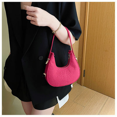 Material principal Felt 2023 Alligator-Pattern PU Leather Crossbody Hobo Bag para Mulheres