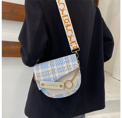 2 Cores Long Strip PU Bolsas de Mulheres Bolsas de Luxo Bolsas de Mulheres Bolsas de Mão Tendências Últimas Elegantes