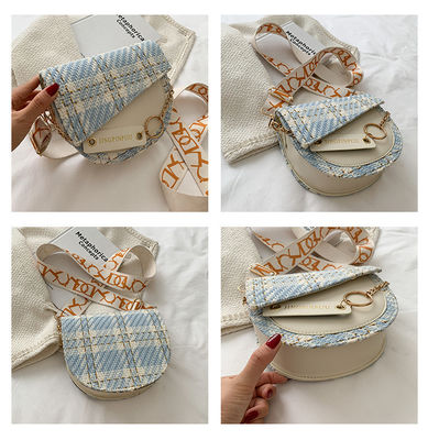 2 Cores Long Strip PU Bolsas de Mulheres Bolsas de Luxo Bolsas de Mulheres Bolsas de Mão Tendências Últimas Elegantes