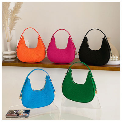 Material principal Felt 2023 Alligator-Pattern PU Leather Crossbody Hobo Bag para Mulheres