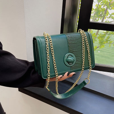 0.65kg PU leve poliéster Mano Bolsas de cadeia Bolsas de design para olhar de moda