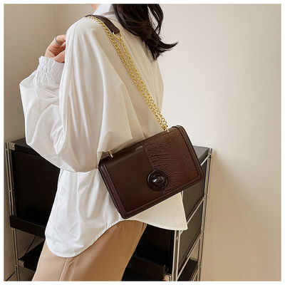 0.65kg PU leve poliéster Mano Bolsas de cadeia Bolsas de design para olhar de moda