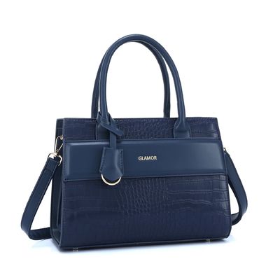 GLAMOR 2024 Bolsas de Mulher Bolsa de Mulher com Padrão Geométrico e Couro PU