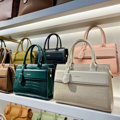 GLAMOR 2024 Bolsas de Mulher Bolsa de Mulher com Padrão Geométrico e Couro PU
