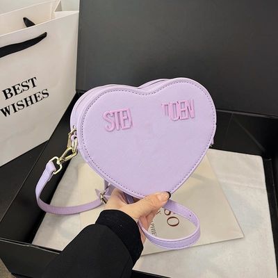 Material principal PU couro de punho único Bolsas de mão femininas para 2024 Dom do Dia dos Namorados