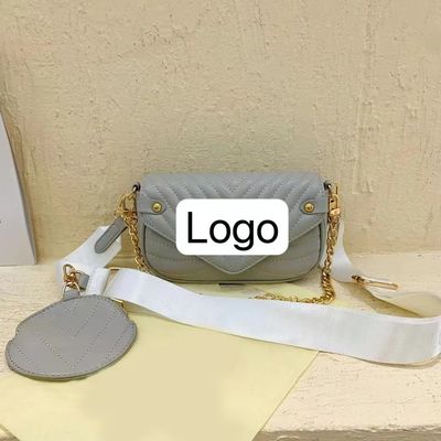 Bolsas Retro Femininas 2023 Bolsas de cor sólida com corpo cruzado de cadeia em cor de imagem
