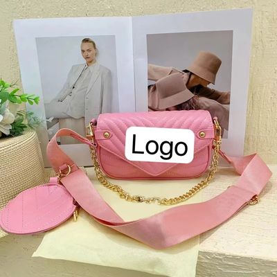 Bolsas Retro Femininas 2023 Bolsas de cor sólida com corpo cruzado de cadeia em cor de imagem