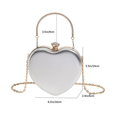 Carta Padrão Cadeia em Forma de Coração Bolsas de Damas 2024 Luxo para Mulheres da Moda