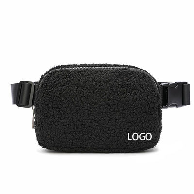 Luxo Plush Crossbody Fanny Pack Bolsas de moda Bolsa de mão Tipo de carta padrão
