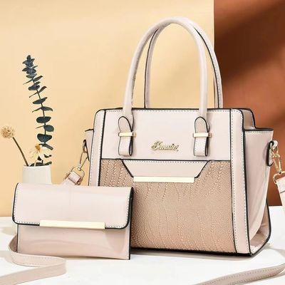 Temporada de Inverno Bolsas de mão de grande capacidade para mulheres em couro PU de padrão de jacaré