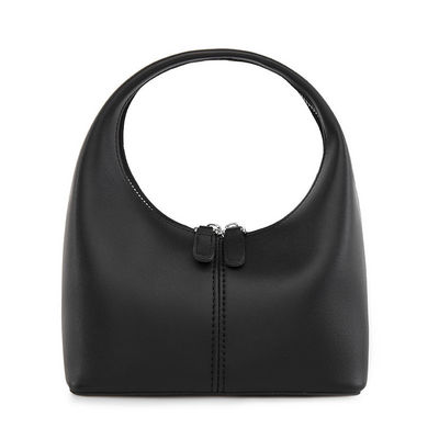 Bolsa Hobo de Couro em PU de Cor Quadrada Horizontal Clássica para Estilo Chic Feminino