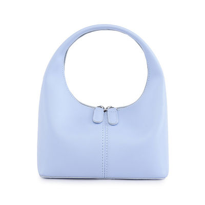 Bolsa Hobo de Couro em PU de Cor Quadrada Horizontal Clássica para Estilo Chic Feminino