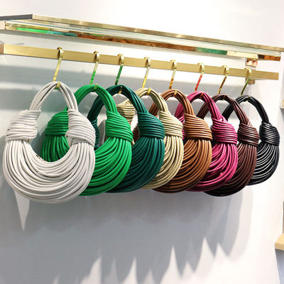 Saco de moda feminino com um único punho e couro sintético de microfibra