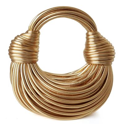 Saco de moda feminino com um único punho e couro sintético de microfibra